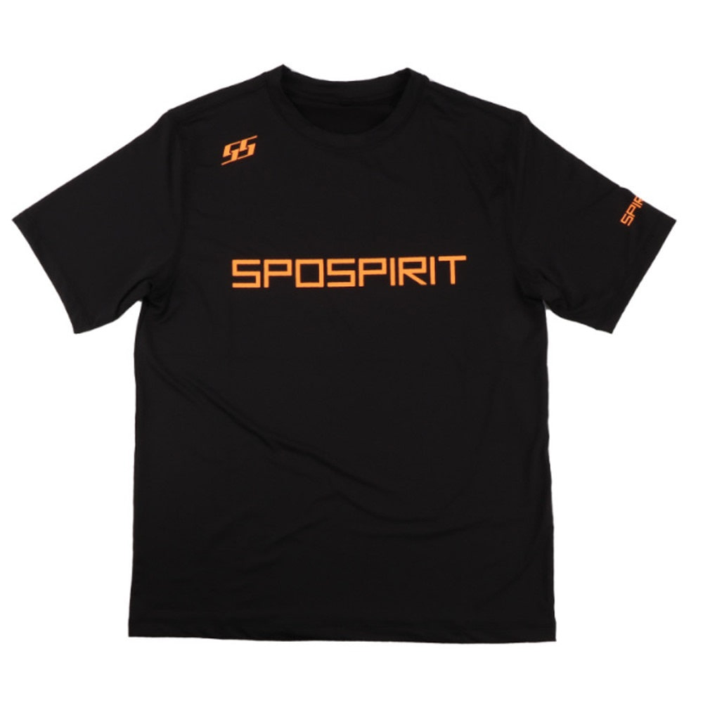 (이월상품) 스포스피릿 반팔 하계 티셔츠 블랙/오렌지 SS-ORT